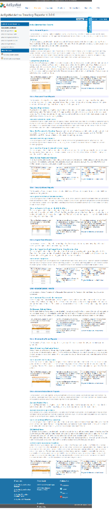 Specifying inputs for Real Last Logon Report